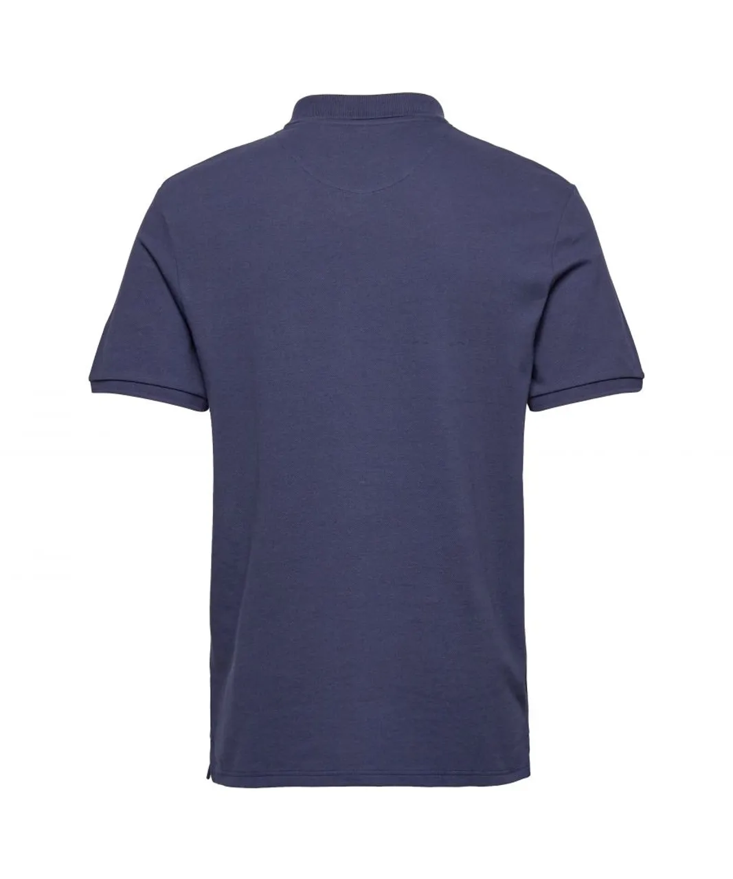 Lyle & Scott Mens Plain Polo Shirt in Navy - Blue Cotton