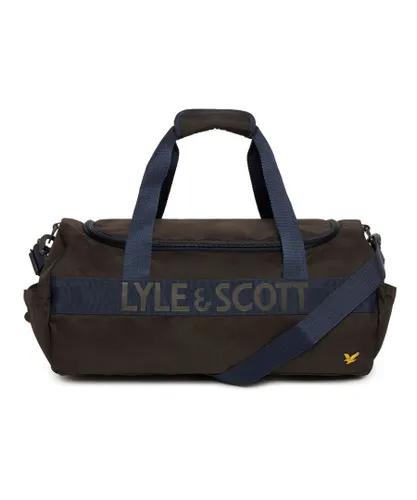 Lyle & Scott Mens Recycled Ripstop Duffel Bag in Black - One Size