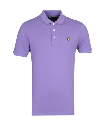 Lyle & Scott Mens Violet Short Sleeve Polo Shirt - Purple