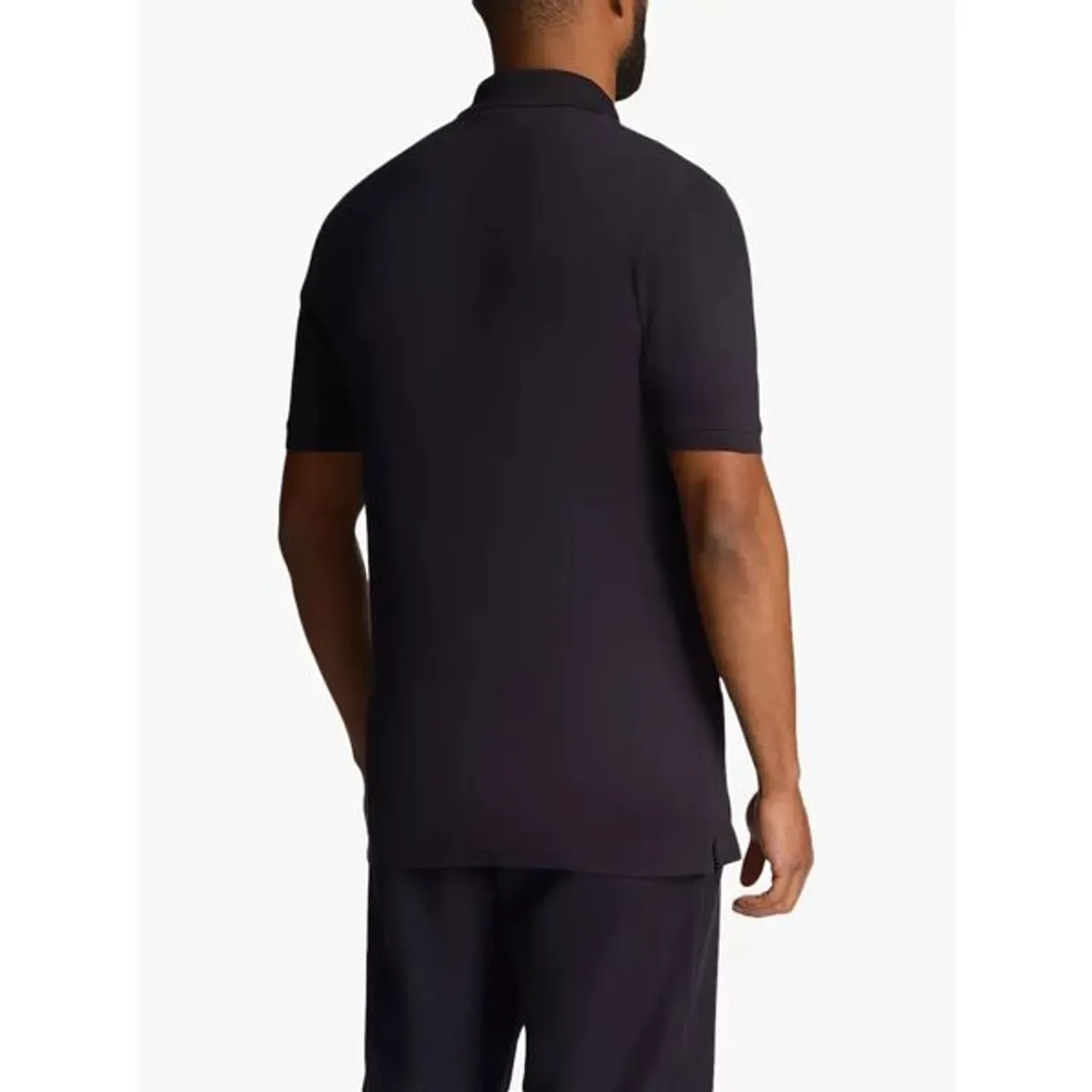 Lyle & Scott Plain Polo Shirt - Dark Navy - Male