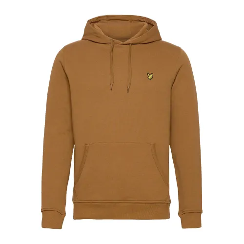 Lyle & Scott , Pullover Hoodie ,Brown male, Sizes: