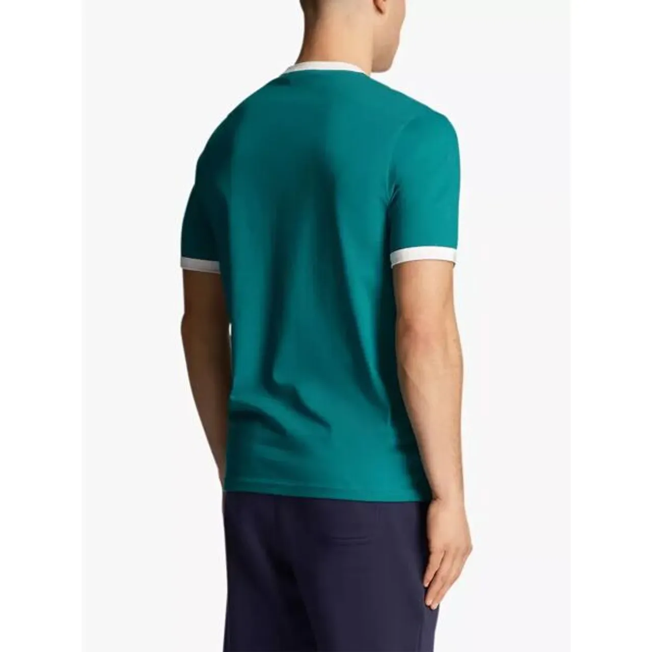 Lyle & Scott Ringer T-Shirt - Green/White - Male