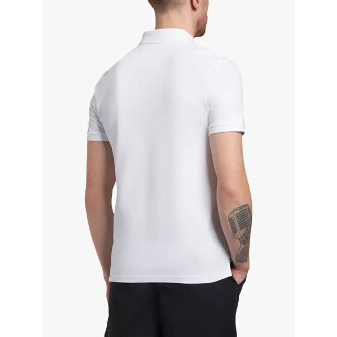 Lyle & Scott Short Sleeve Plain Polo Shirt - White - Male