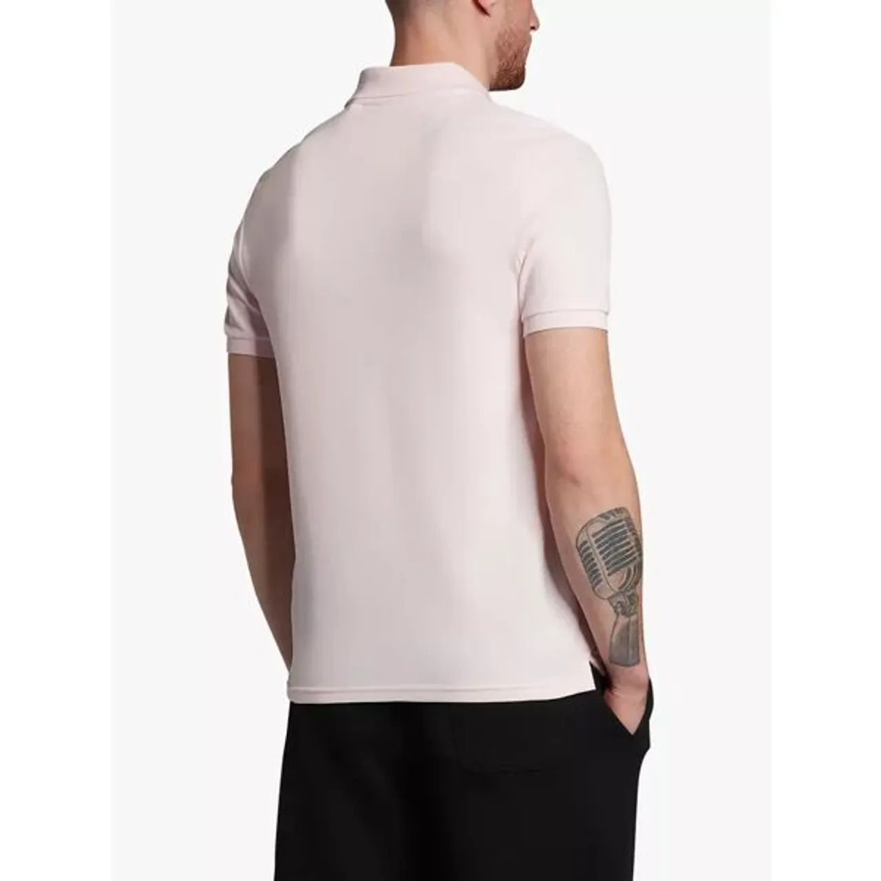 Lyle & Scott Short Sleeve Polo Shirt - W488 Light Pink - Male