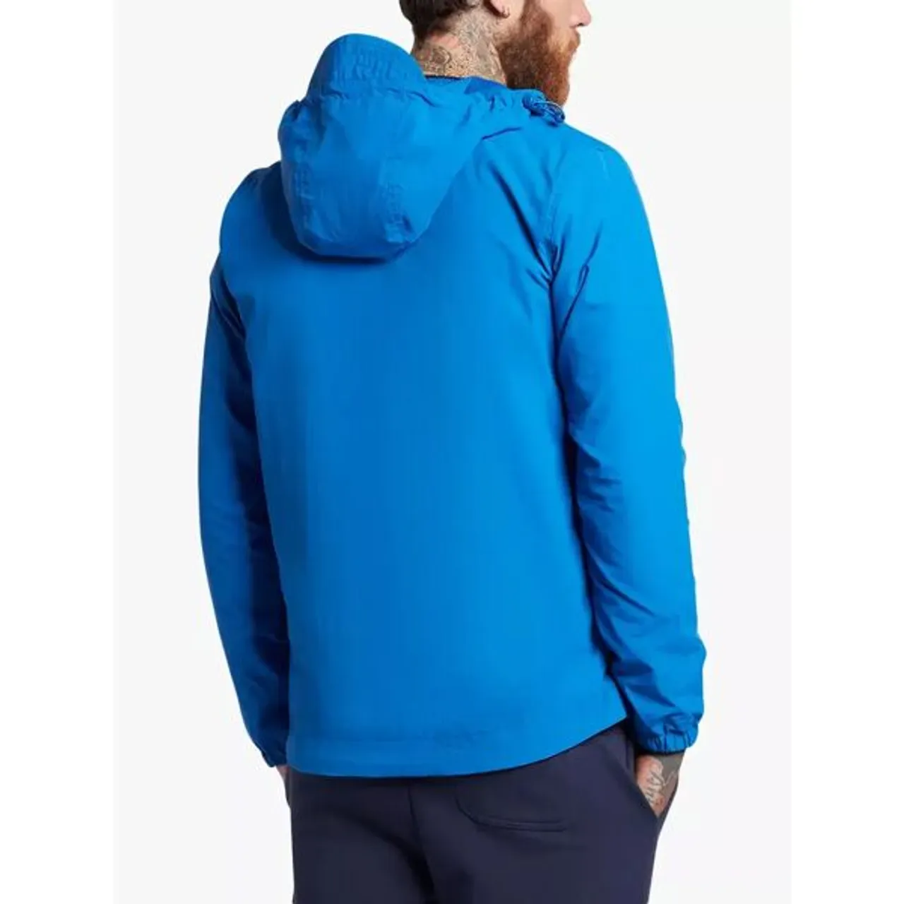 Lyle & Scott Zip Through Hooded Jacket, Bright Blue - Bright Blue - Male