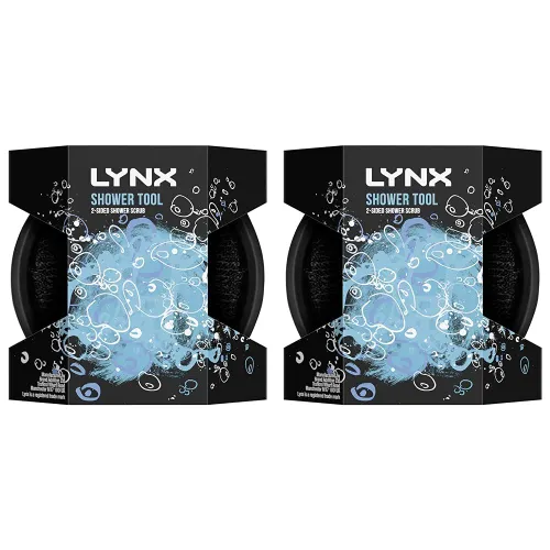 Lynx 2-Sided Shower Tool with 2 scrubbing Options Shower