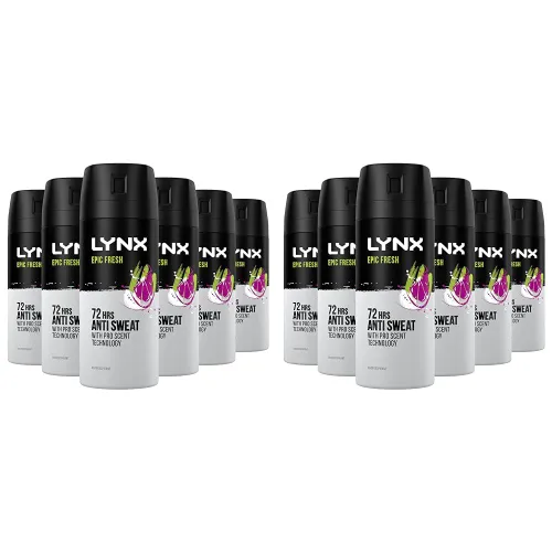 Lynx Epic Fresh 72-hour protection against odour and