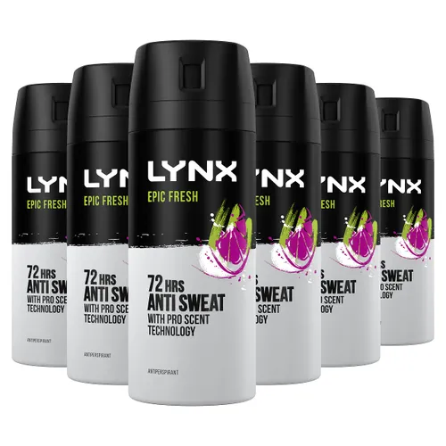 Lynx Epic Fresh 72-hour protection against odour and