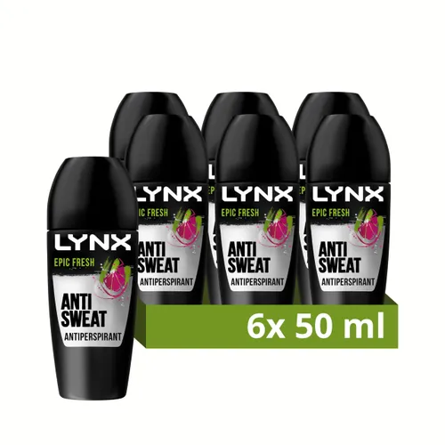 Lynx Epic Fresh Roll On 2x faster* drying deodorant for 48