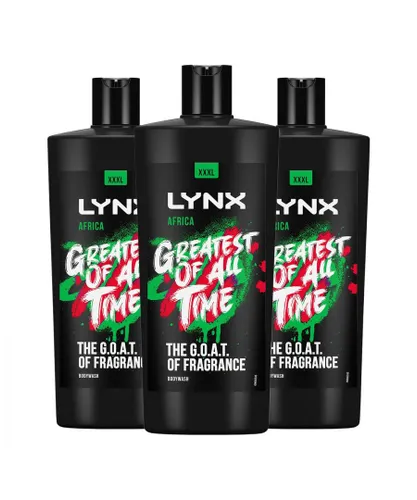 Lynx Mens G.O.A.T Shower Gel up to 12H Refreshing Fragrance XXXL Africa 700ml, 3 Pack - NA - One Size