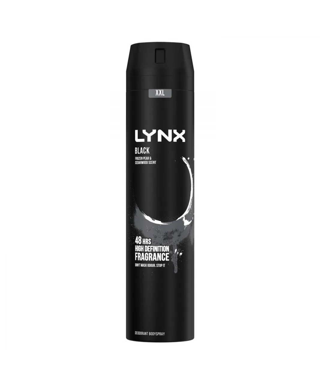 Lynx Mens XXL Black 48-Hour High Definition Fragrance Body Spray Deodorant, 3x250ml - One Size