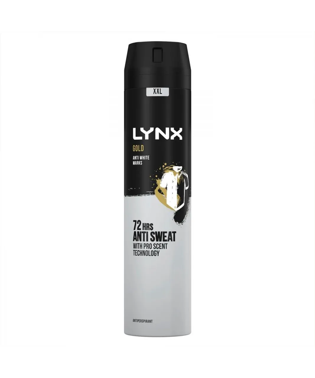 Lynx Mens XXL Gold 72H Sweat Protection Anti-Perspirant Deodorant 3x250ml - One Size