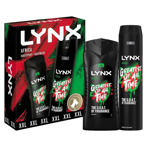 LYNX XXL Africa Duo Body Spray Gift Set Body Wash and