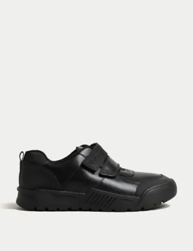 M&S Boys Leather Freshfeet™ School Shoes (13 Small - 9 Large) - 8.5 LSTD - Black, Black