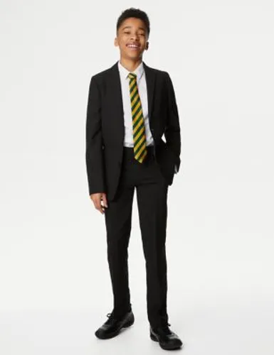 M&S Boys Slim Fit School Blazer (9-18 Yrs) - 12-13 - Black, Black