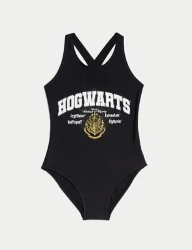 M&S Girls Harry Potter™ Swimsuit (6-16 Yrs) - 13-14 - Black, Black