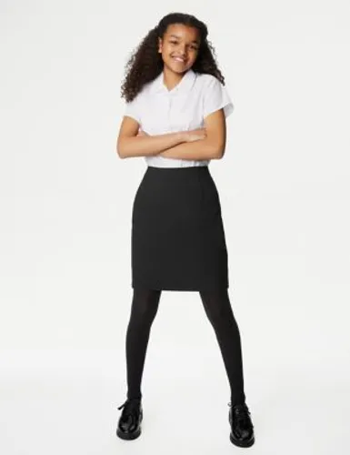 M&S Girls Short Pencil School Skirt (9-16 Yrs) - 10-11 - Black, Black