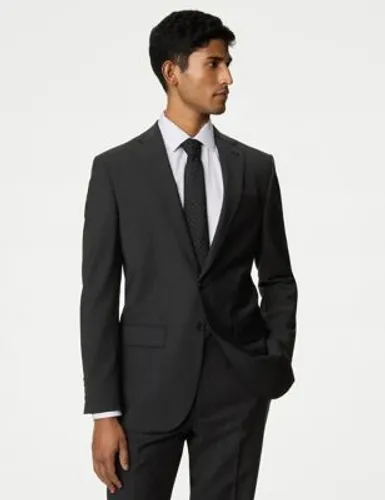 M&S Mens The Ultimate Tailored Fit Suit Jacket - 38SHT - Charcoal, Charcoal