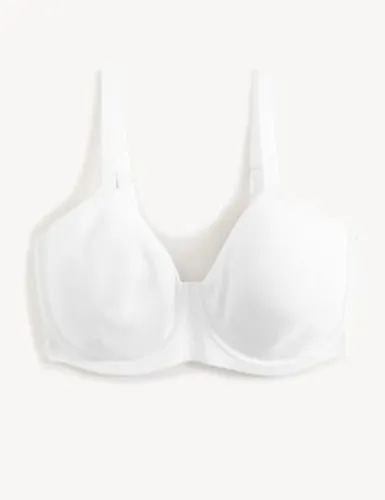 M&S Womens Flexifit™ Invisible Wired Full-cup Bra F-H - 32GG - White, White