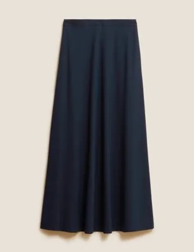 M&S Womens Maxi A-Line Skirt - 1039 - Black, Black