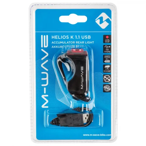M-Wave - Helios K 1.1 USB Rücklicht - Tail light black