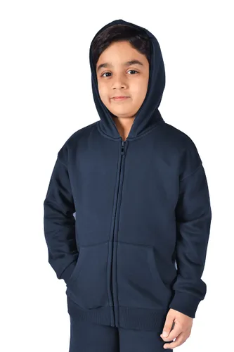 M17 Kids Unisex Zip Through Hoodie Long Sleeve Hooded