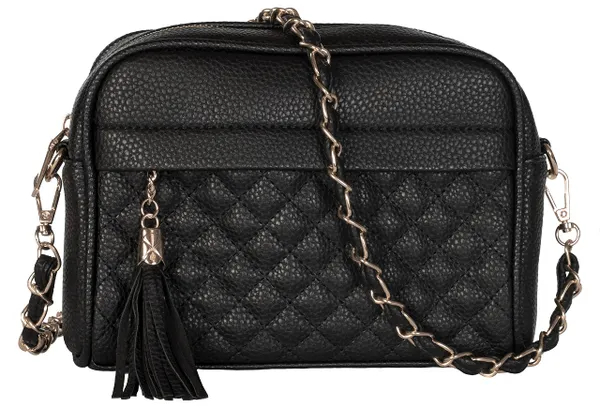Mabel London Womens Quilted Cross-body Small Bag with Long