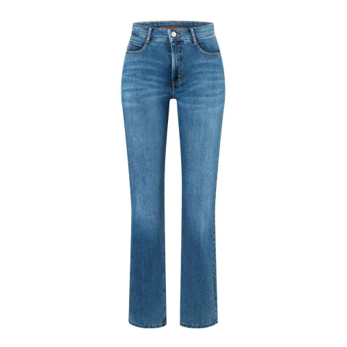 MAC , Boot Fringe Jeans - Medium Blue ,Blue female, Sizes: