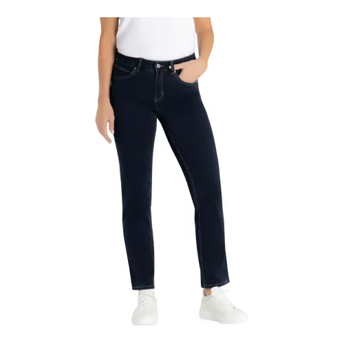 MAC , Classic Dark Denim Jeans ,Blue female, Sizes: