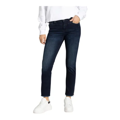 MAC , Dark Blue Denim Skinny Jeans ,Blue female, Sizes: