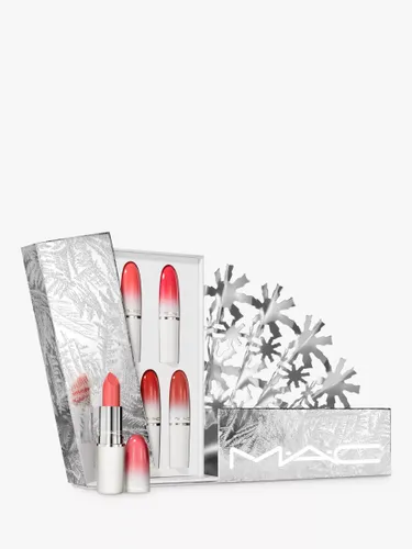 MAC Frostbitten Kiss Lustreglass Lipstick x 5 - Best Sellers Makeup Gift Set - Unisex