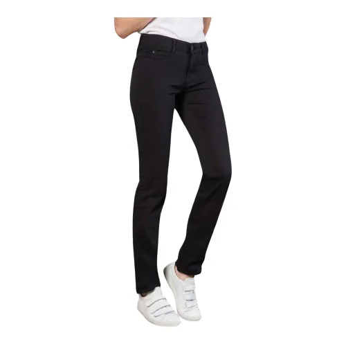 MAC , Smart Straight-Leg Jeans in Black ,Black female, Sizes: