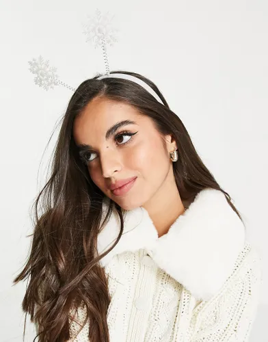 Madein Christmas snowflake headband-White