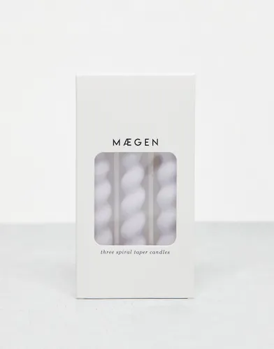 MAEGEN Spiral Taper Candle 3-Pack - Lilac-No colour
