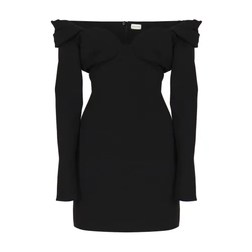 Magda Butrym , Black Off-Shoulder Sheath Dress ,Black female, Sizes: