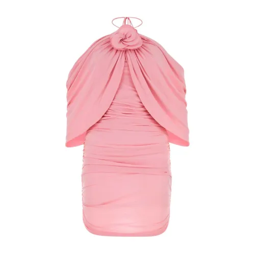 Magda Butrym , Pink jersey mini dress ,Pink female, Sizes:
