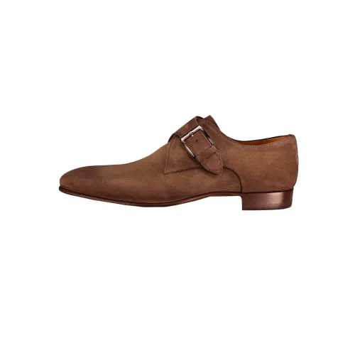 Magnanni , Stylish Canalete Buckle Shoe ,Brown male, Sizes:
