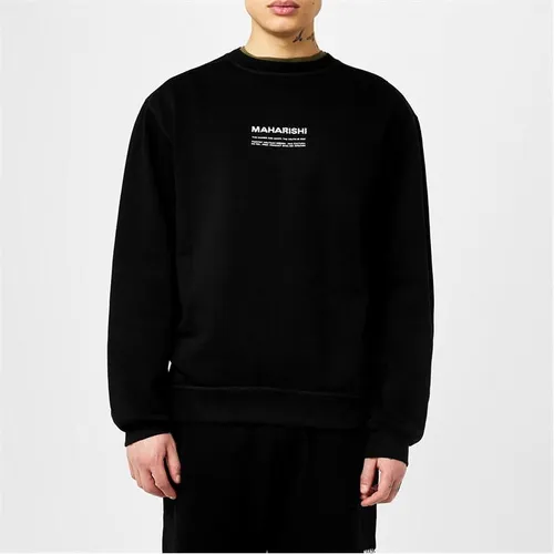MAHARISHI Miltype Embroidered Sweatshirt - Black