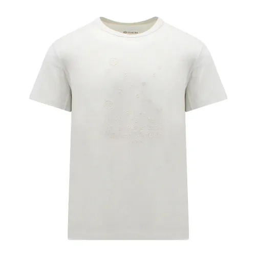 Maison Margiela , Beige Cotton T-shirt Ss23 ,White male, Sizes: