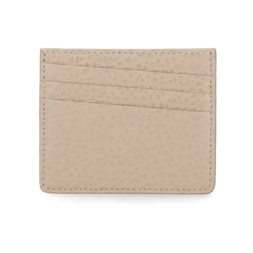 Maison Margiela , Beige Leather Wallet with Four Stitches Logo ,Beige unisex, Sizes: ONE SIZE
