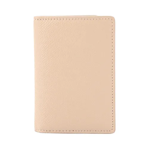 Maison Margiela , Beige Leather Wallet with Seven Compartments ,Beige male, Sizes: ONE SIZE