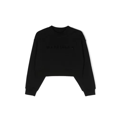 Maison Margiela , Black Logo-Embellished Sweater ,Black female, Sizes: