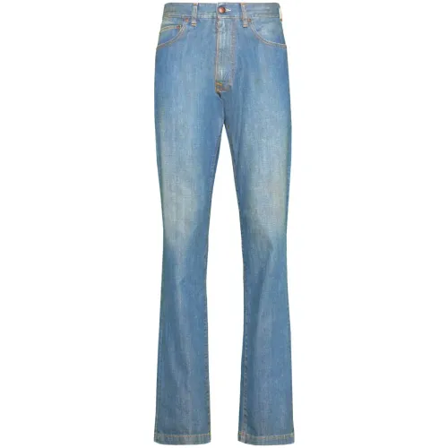 Maison Margiela , Blue Jeans with Light Dirty Effect ,Blue male, Sizes: