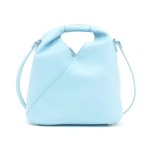 Maison Margiela , Blue Leather Japanese Tote Bag ,Blue female, Sizes: ONE SIZE