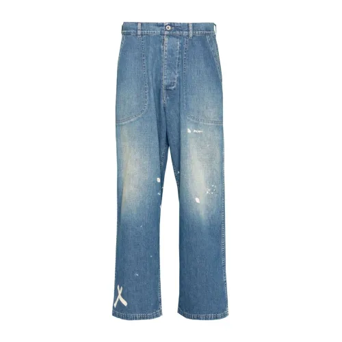 Maison Margiela , Blue Loose-fit Womens Jeans ,Blue female, Sizes: