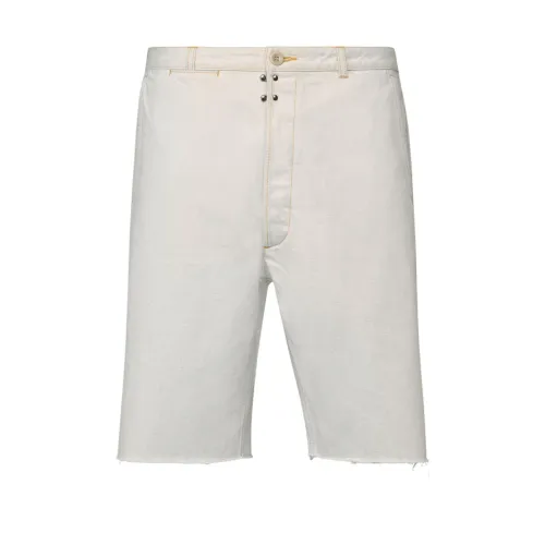 Maison Margiela , Chalk Selvedge Denim Shorts ,White male, Sizes:
