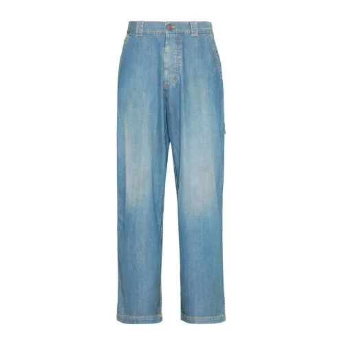 Maison Margiela , Denim Jeans with 5 Pockets ,Blue male, Sizes: