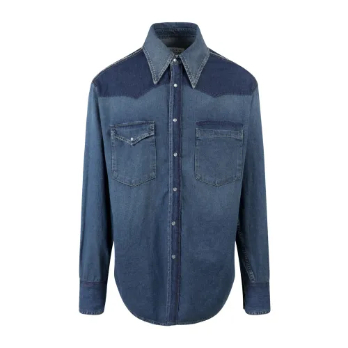 Maison Margiela , Denim Shirt S50Dl0504S30815 ,Blue male, Sizes: