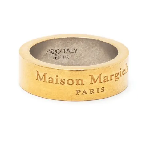 Maison Margiela , Gold Men's Ring Classic Style ,Yellow male, Sizes: L