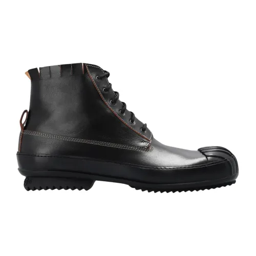 Maison Margiela , Leather High-Top Sneakers ,Black male, Sizes:
